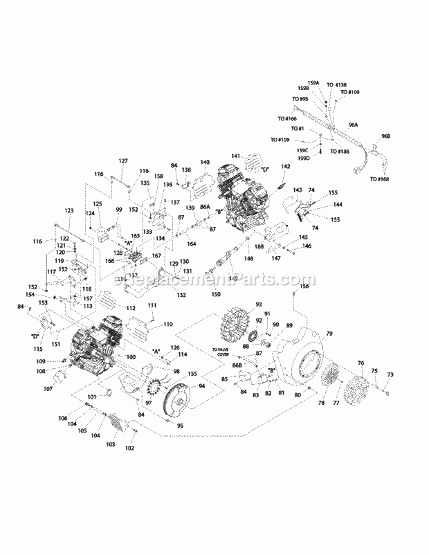 Gtv-760 General Assembly Diagram and Parts List for M72-GN 53AB5FEZ150-28-HP Cub Cadet Lawn Tractor